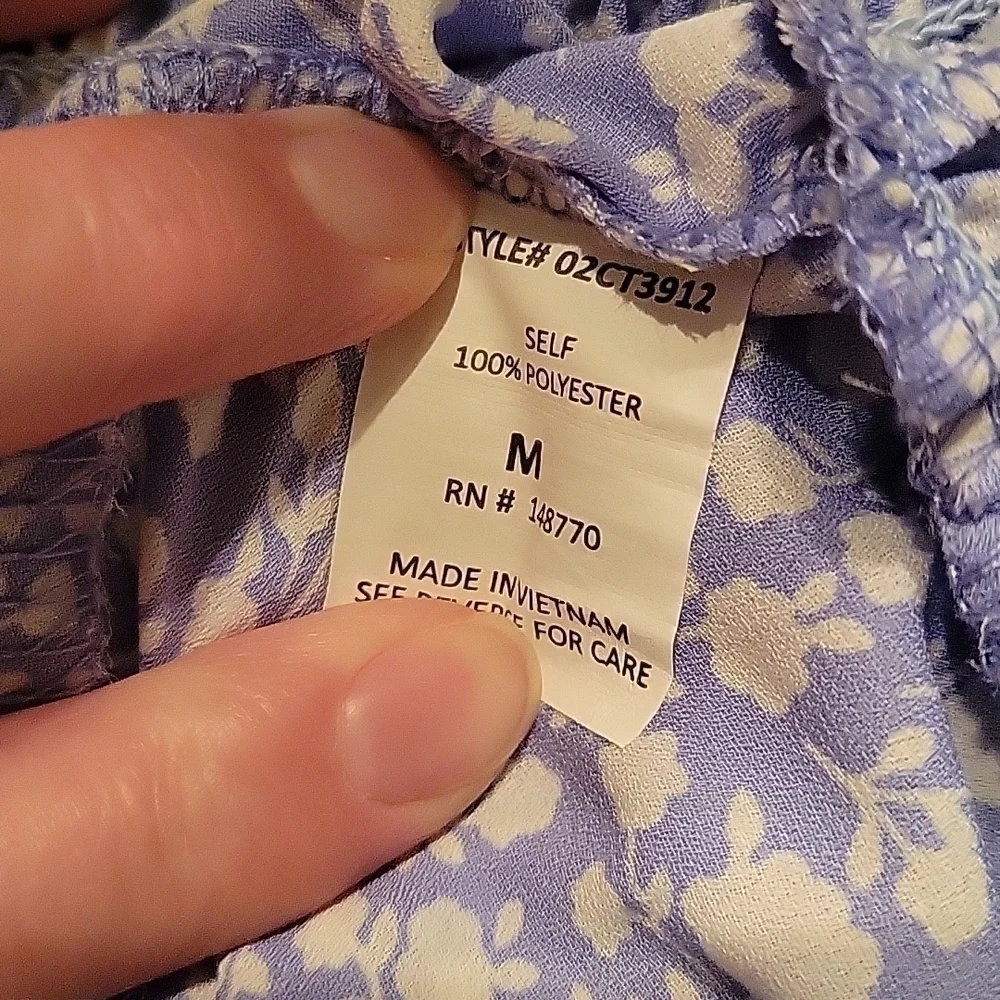 3/$30 SIENNA SKY Sleeveless V-Neck Surplice Smock Peplum Landgirl Blouson Blouse - Picture 7 of 8